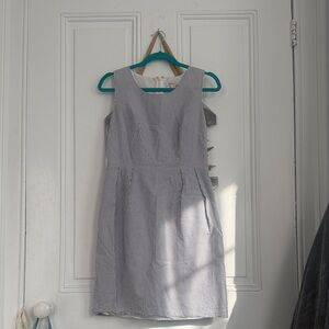 Merona Gray Striped Mini Dress